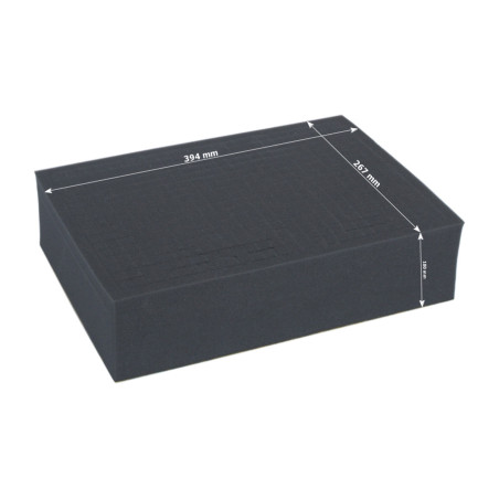 Full-size 100mm deep raster foam tray 