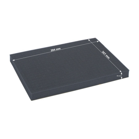 Full-size 32mm deep raster foam tray