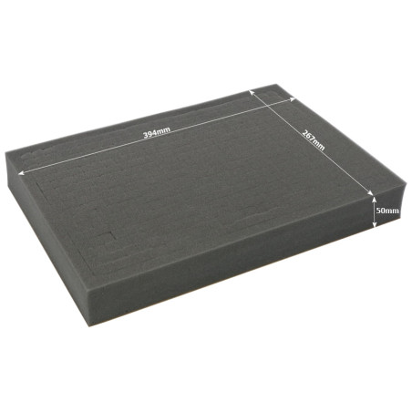 Full-size 50mm deep raster foam tray