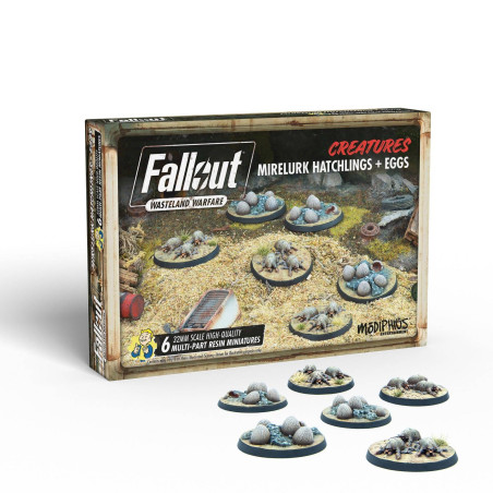 Fallout Wasteland Warfare - Créatures : Mirelurk Hatchling & Eggs