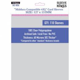 Sleeve Kings Middara Compatible 6XL Card Sleeves (127 x 153mm)