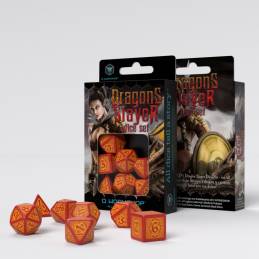 Dragon Slayer Red & orange Dice Set (7)