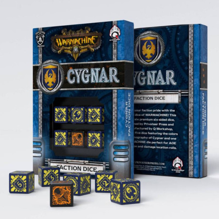 Warmachine Cygnar Faction D6 Dice (6)