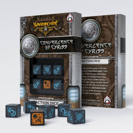 Warmachine Convergence of Cyriss Faction D6 Dice (6)