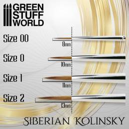 GOLD SERIES Pincel Kolinsky Siberiano - 00