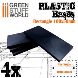 Peanas de plástico - Rectangulares 100x50mm