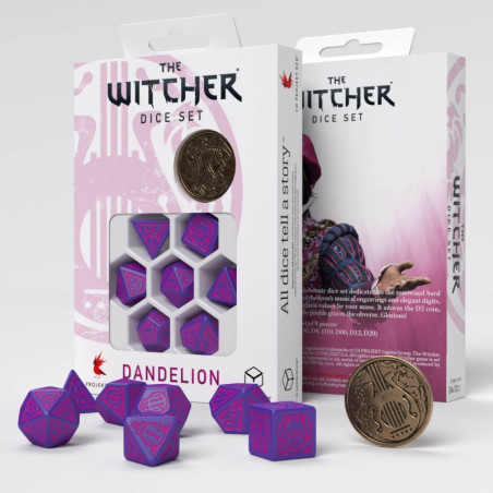 The Witcher Dice Set. Dandelion - the Hearts' conqueror