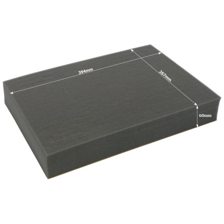 Full-size 60mm deep raster foam tray