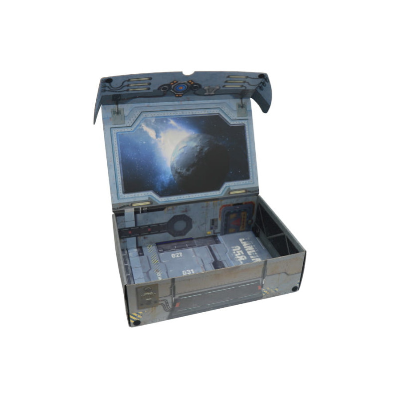 Strike Force Box with additional metal plate attached to the inside lid (Sci-fi)