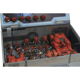 Strike Force Box with additional metal plate attached to the inside lid (Sci-fi)