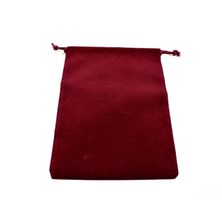 Dice Bag Suedecloth (L) Burgundy 5" x 7 1/2"