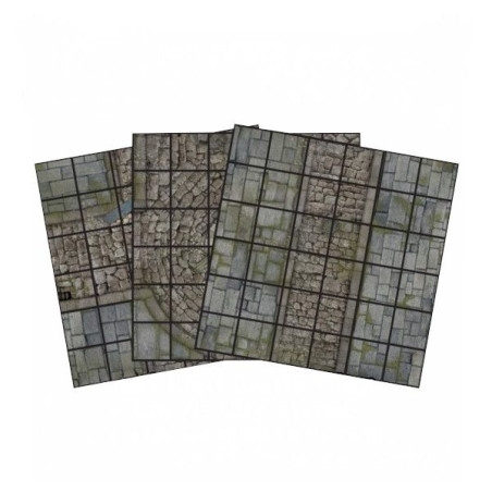 Iron Kingdoms Roleplaying Game – Gridded Battle Tiles: Corvis City Streets  (tiles)