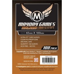 Magnum Copper Sleeve: 65 MM X 100 MM Card Sized -"7 Wonders"