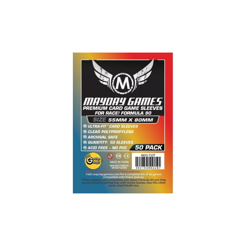 Premium Race! Formula 90 Card Sleeves (pack of 50) (55 X 80 MM)