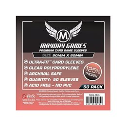 Premium Medium Square Card Sleeves (80 X 80 MM) (pack of 50)