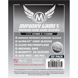 Premium Magnum Oversized Dungeon Sleeves: 87 X 112 MM (pack of 50)