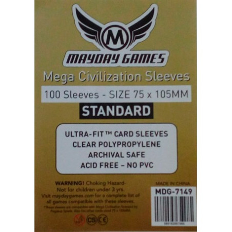 Standard Mega Civilization Sleeves (75 x 105 MM)