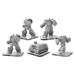 Exo-Armors & MR-Tank – Monsterpocalypse G.U.A.R.D. Units (metal/resin)