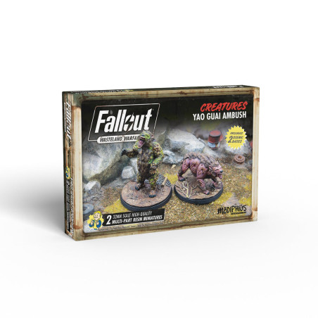 Fallout Wasteland Warfare - Creatures: Yao Guai Ambush