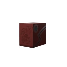 Double Shell - Blood Red/Black - Deck Box