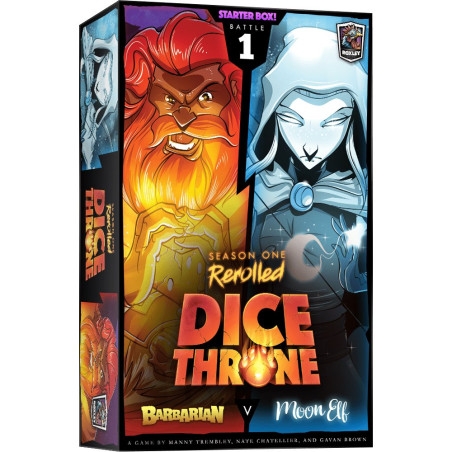 Dice Throne: Bárbaro vs Elfa lunar