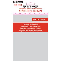 Sleeve Kings Magnum "Dixit" Card Sleeves (80x120mm) - 110 Pack, 60 Microns