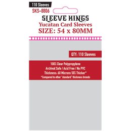 Sleeve Kings Yucatan Card Sleeves (54x80mm) -110 Pack, 60 Microns