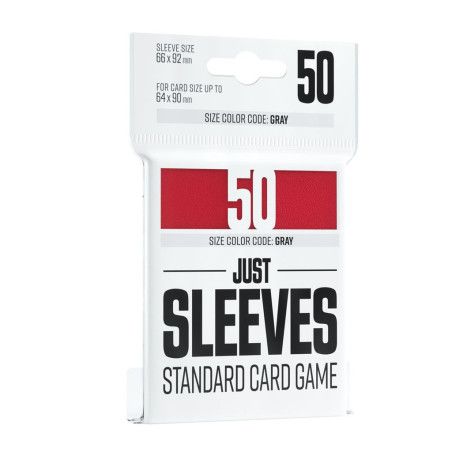 Just Sleeves Standard Card Game Red (50)