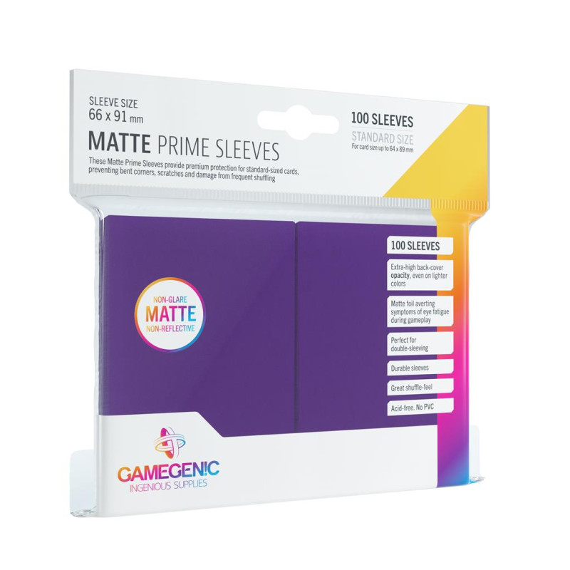 Pack Matte Prime Sleeves Purple (100)