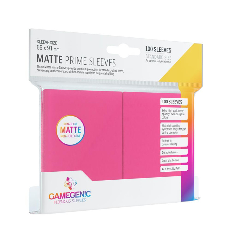 Pack Matte Prime Sleeves Pink (100)