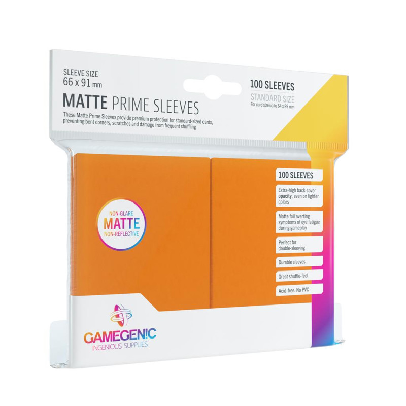 Pack Matte Prime Sleeves Orange (100)