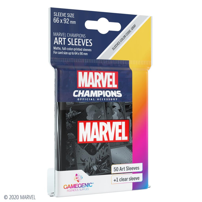 Marvel Champions Sleeves Marvel Black