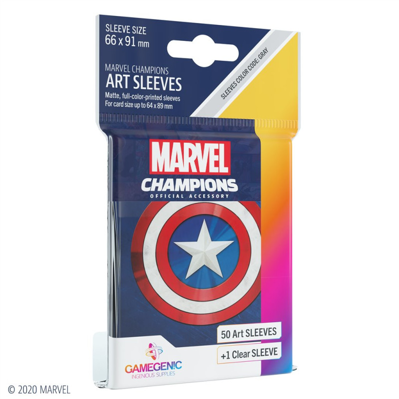 Marvel Champions Sleeves Captain America