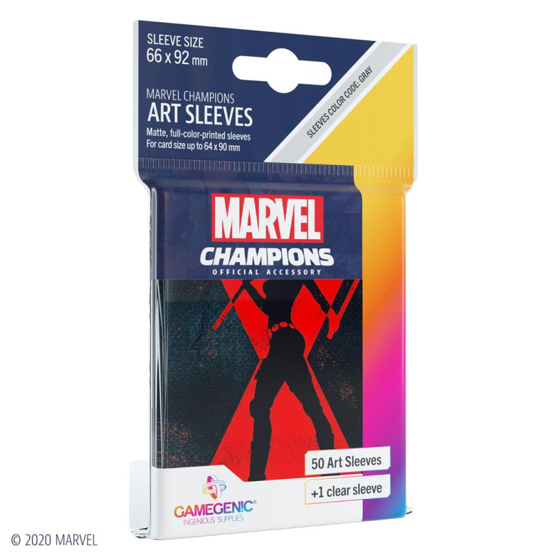 Marvel Champions Sleeves Black Widow