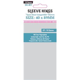 Sleeve Kings "Space Base Compatible" Sleeves (40x89mm) - 110 Pack, 60 Microns
