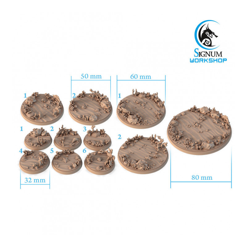 Ulmie Bases, Round 50mm (2pcs)