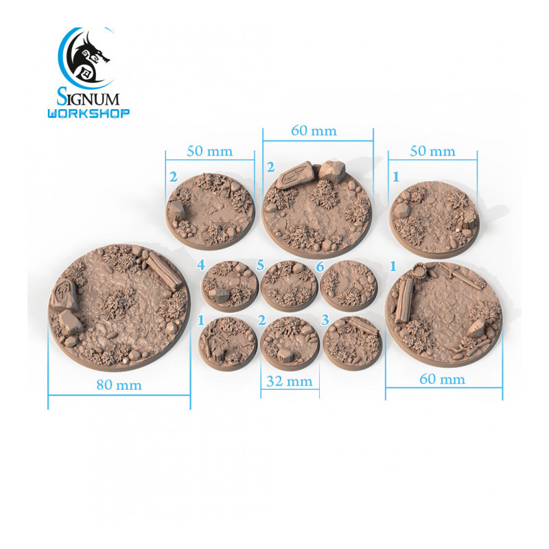 Caledonian Base, Round 80mm (1)