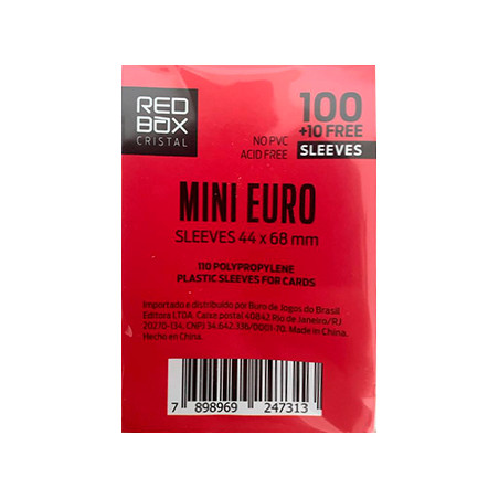 Fundas MINI EURO Cristal 40 mic 44x68mm  110u.