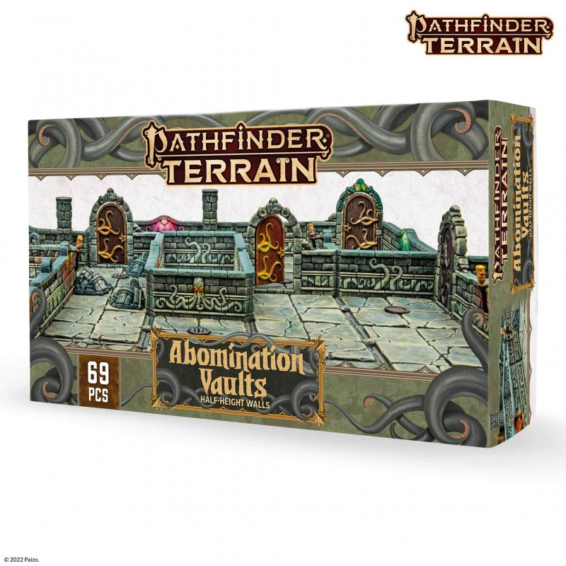 Pathfinder Terrain: Abomination Vaults Half-Height walls