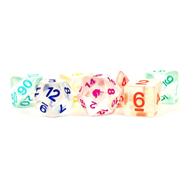 Rainbow Ice 16mm Poly Dice Set