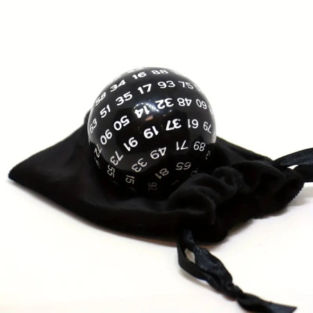 D20 Countdown Die 55 mm - Black