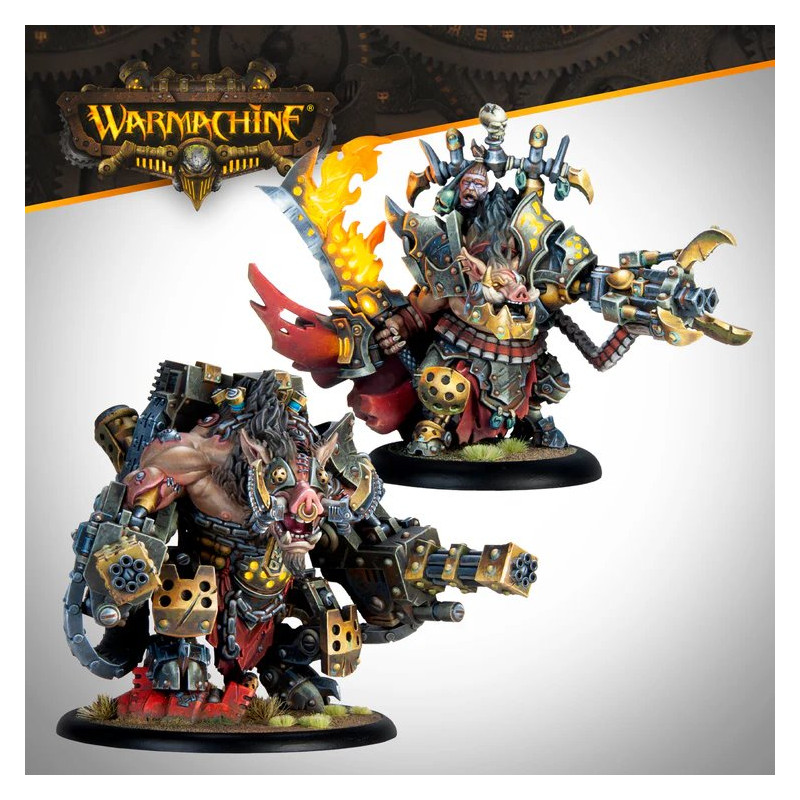 Warmachine: Emperor Carver Ultimus Esquire III & War Boar MMD47