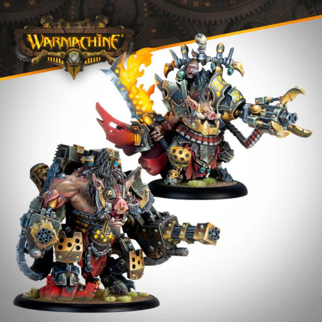 Warmachine: Emperor Carver Ultimus Esquire III & War Boar MMD47