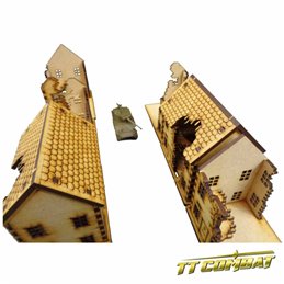 15mm Ruined Town House Set