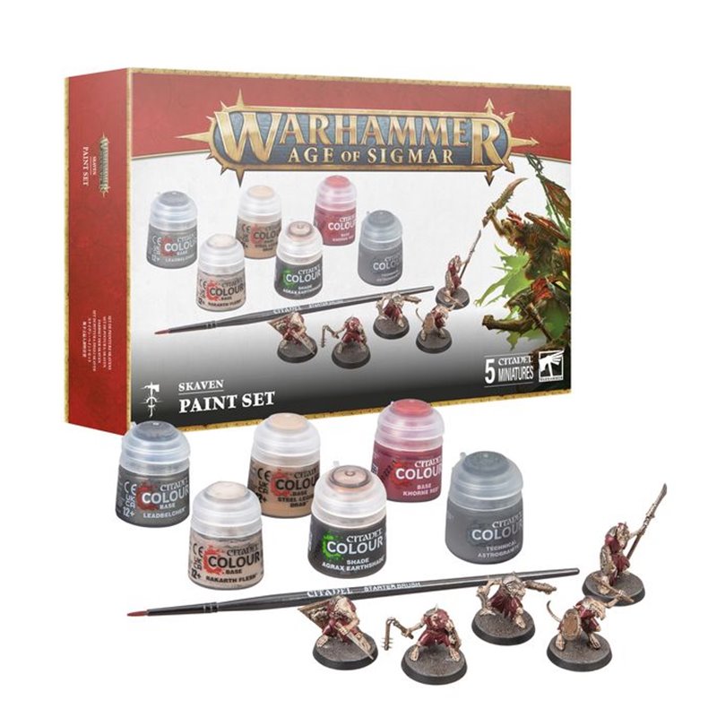 Aos Skaven + Paint Set Eng/Spa/Port/Lat