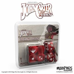 John Carter of Mars Adventures Zodanga Dice (red)
