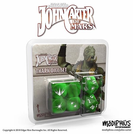 John Carter of Mars Adventures Thark Dice (green)
