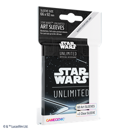 Gamegenic - Star Wars: Unlimited Art Sleeves - Card Back Black