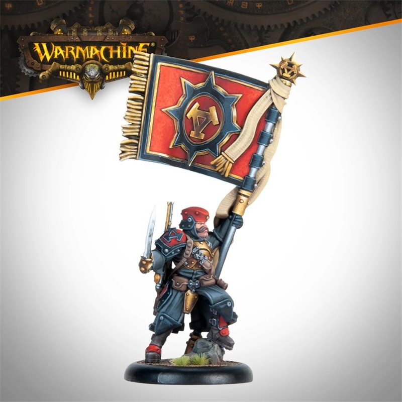 Warmachine: Winter Korps Infantry Standard Bearer