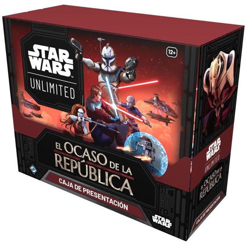 Star Wars: Unlimited - El Ocaso de la Republica Caja de Presentacion (ESPAÑOL)